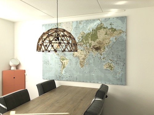 Welp Interieurtip: hang eens originele wereldkaarten aan de muur WR-54